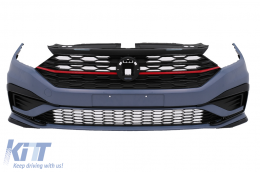 Front Bumper with Central Grille suitable for VW Jetta Mk7 (2019-2021) GLI Design