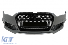 Front Bumper with Central Grille suitable for Audi A6 C7 4G Facelift (2015-2018) RS6 Design-image-6099383
