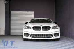 Front Bumper With Central Grilles suitable for BMW 5 Series F10 F11 (2011-2017) G30 M5 Design-image-6082736