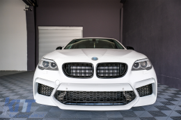 Front Bumper With Central Grilles suitable for BMW 5 Series F10 F11 (2011-2017) G30 M5 Design-image-6082737