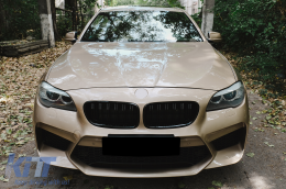 Front Bumper With Central Grilles suitable for BMW 5 Series F10 F11 (2011-2017) G30 M5 Design-image-6096002