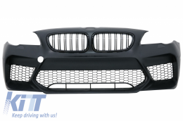 Front Bumper With Central Grilles suitable for BMW 5 Series F10 F11 (2011-2017) G30 M5 Design Without PDC