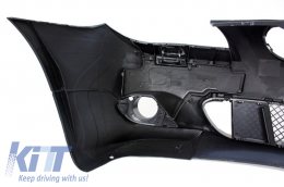 Front Bumper with Central Kidney Grilles suitable for BMW 5 Series E60 E61 (2007-2010) M-Technik Design Without Fog lights-image-6021793