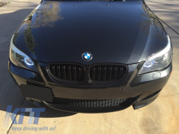 Front Bumper with Central Kidney Grilles suitable for BMW 5 Series E60 E61 (2007-2010) M-Technik Design Without Fog lights-image-6021798
