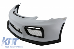 Front Bumper with DRL LED suitable for Porsche Cayman 981C & Boxster 981 (2012-2016) GT4 Design-image-6059744