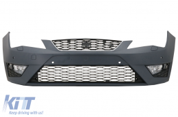 Front Bumper with DRL Lights suitable for Seat Leon 5F (2013-10.2016) FR Design - FBSTL5F
