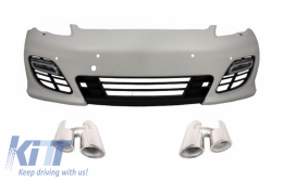 Front Bumper with Exhaust Muffler Tips suitable for PORSCHE 970 Panamera (2010-2013) Turbo/GTS Design - COFBPOPATY