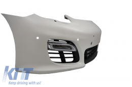 Front Bumper with Exhaust Muffler Tips suitable for PORSCHE 970 Panamera (2010-2013) Turbo/GTS Design-image-6053750