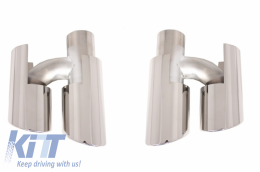 Front Bumper with Exhaust Muffler Tips suitable for PORSCHE 970 Panamera (2010-2013) Turbo/GTS Design-image-6053754