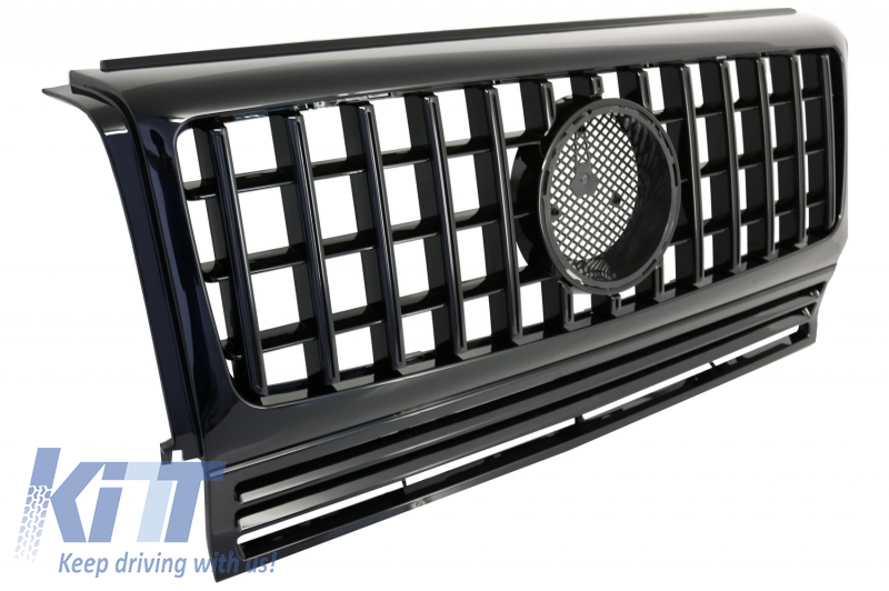 Front Bumper with Fender Flares Wheel Arches and Front Grille All Piano