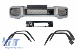 image-55-Front Bumper with Fender Flares Wheel Arches suitable for Mercedes G-Class W463 (1989-2017) G65 Design