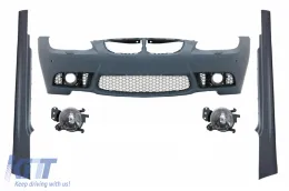 image-63-Front Bumper with Fog Light Projectors and Side Skirts suitable for BMW 3 Series E92 E93 (2006-2009)