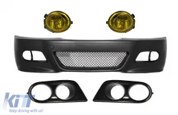 image-51-Front Bumper with Fog Lights and Air Duct Covers suitable for BMW 3 Series Coupe Cabrio Sedan Estate E46 (1998-2004) M3 Design