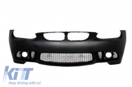 Front Bumper with Fog Lights Projectors and Side Skirts suitable for BMW 3 Series E92 E93 (2006-2009) M3 Look-image-6050473