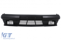 Front bumper with Fog Lights suitable for Mercedes E Class W124 C124 S124 (10.1989-06.1996) Gen I Design - FBMBW124A