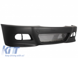 Front Bumper with Fog Lights Yellow suitable for BMW 3 Series Coupe Cabrio Sedan Estate E46 (1998-2004) M3 Design-image-6073419