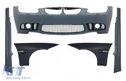 image-14-Front Bumper with Front Fenders and Side Skirts suitable for BMW 3 Series E92 Coupe E93 Cabrio (2006-2009) M3 Look with PDC Without Projectors