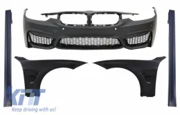 image-26-Front Bumper with Front Fenders and Side Skirts suitable for BMW 3 Series F30 F31 Non LCI & LCI (2011-2018) M3 Sport EVO Design