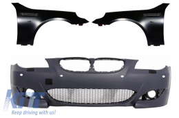 Front Bumper with Front Fenders suitable for BMW 5 Series E60 E61 Sedan Touring (2003-2007) M5 Design