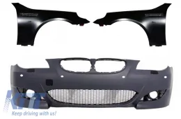 image-74-Front Bumper with Front Fenders suitable for BMW 5 Series E60 E61 Sedan Touring (2003-2007) M5 Design