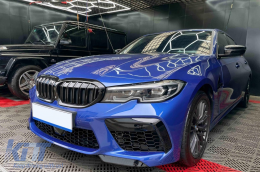 Front Bumper with Front Fenders suitable for BMW 3 Series G20 Sedan G21 Touring (2018-2022) M8 Design-image-6088573