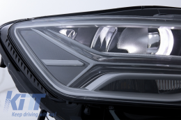Front Bumper with Full LED Headlights Sequential Dynamic Turning Lights suitable for Audi A6 C7 4G (2011-2018) RS6 Matrix Design-image-6052752