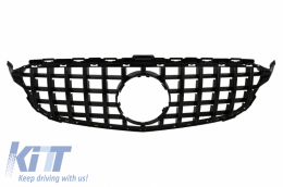 Front Bumper with Grille and Diffuser suitable for MERCEDES C-Class W205 S205 (2014-2020) only AMG Spot Line-image-6057070