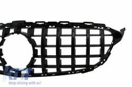Front Bumper with Grille and Diffuser suitable for MERCEDES C-Class W205 S205 (2014-2020) only AMG Spot Line-image-6057071