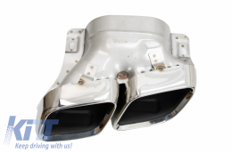 Front Bumper with Grille and Diffuser suitable for MERCEDES C-Class W205 S205 (2014-2020) only AMG Spot Line-image-6057078