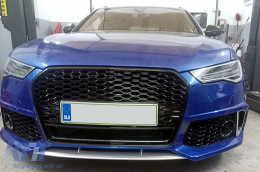 Front Bumper with Grille suitable for Audi A6 C7 4G Facelift (2015-2018) RS6 Design-image-6250973