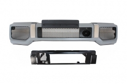 Front Bumper with Grille suitable for Mercedes G-Class W463 (1989-2017) G65 G63 GT-R Panamericana Design-image-6038603