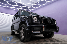 Front Bumper with Grille suitable for Mercedes G-Class W463 (1989-2017) G65 G63 GT-R Panamericana Design-image-6088977