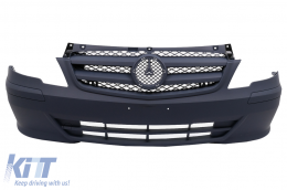 Front bumper with Grille suitable for Mercedes V-Class Vito Viano W639 Facelift (2010-2014)