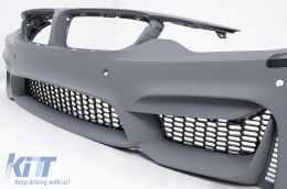 Front Bumper with Grilles suitable for BMW 4 Series F32 Coupe F33 Convertible F36 Gran Coupe (2013-2017) M4 Design-image-6074821