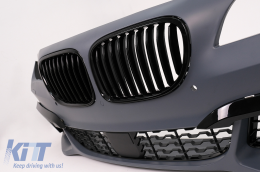 Front Bumper with Grilles suitable for BMW 7 Series F01 F02 (2009-2015) M760 Look-image-6083211