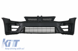 Front Bumper with Headlights 3D DRL Silver LED FLOWING Dynamic Sequential Turning Lights suitable for VW Golf VII 7 (2013-2017) R-Line Look RHD-image-6051427