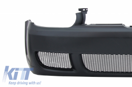 Front Bumper with Headlights Black suitable for VW Golf IV 4 MK4 (10.1997-09.2003) R32 Look-image-6054667
