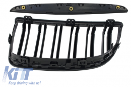 Front Bumper with Kidney Grilles and Smoke Fog Lights suitable for BMW 3 Series E90 E91 Sedan Touring (2004-2008) M-Technik Design-image-6071437