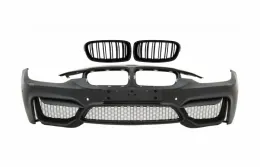 image-21-Front Bumper with Kidney Grilles Double Stripe suitable for BMW 3 Series F30 F31 Pre-LCI & LCI (2011-2018) M4 Design