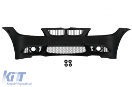 Front Bumper with Kidney Grilles suitable for BMW 3 Series E90 E91 LCI (2008-2011) Sedan Touring M3 Design-image-6099789