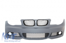 Front Bumper with Kidney Grilles suitable for BMW 1'er E81/E82 E87/E88 (2004-2011) M-tech M-Technik Design - COFBBME87MT