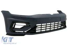Front Bumper with LED DRL suitable for VW Golf 7.5 (2017-2020) R Design-image-6085494