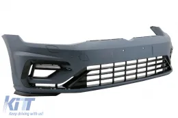 Front Bumper with LED DRL suitable for VW Golf 7.5 (2017-2020) R Design-image-6085495