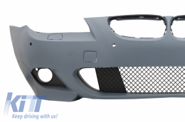 Front Bumper with PDC 18 mm suitable for BMW 5 Series LCI E60 E61 (2007-2010) and Fog Lights Projectors M-Technik Design-image-6041599