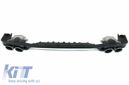 Front Bumper with Rear Diffuser and Exhaust Tips Chrome suitable for Mercedes E-Class W213 (2016-2019) E53 Design-image-6057840