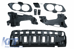 Front Bumper with Rear Diffuser and Exhaust Tips Chrome suitable for Mercedes E-Class W213 (2016-2019) E53 Design-image-6057845
