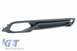 Front Bumper with Rear Diffuser and Exhaust Muffler Tips suitable for Audi A4 B8 Sedan Facelift (2012-2015) RS4 Design-image-6058242