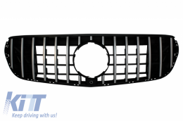 Front Bumper with Rear Roof Spoiler suitable for Mercedes GLC X253 SUV (2015-2019) GLC 63 Design-image-6055292