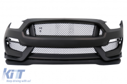 Front Bumper with S Lip suitable for Ford Mustang Mk6 VI Sixth Generation (2015-2017) GT350 Design - FBFMUGT350WL