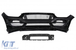 Front Bumper with S Lip suitable for Ford Mustang Mk6 VI Sixth Generation (2015-2017) GT350 Design-image-6102606
